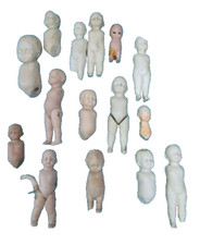 Antique original lot bisque dolls  /1890 - Germany
