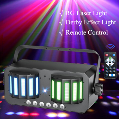 DJ Disco Party Lighting RGBW LED Laser Lights Derby Effect Light Stage Wedding