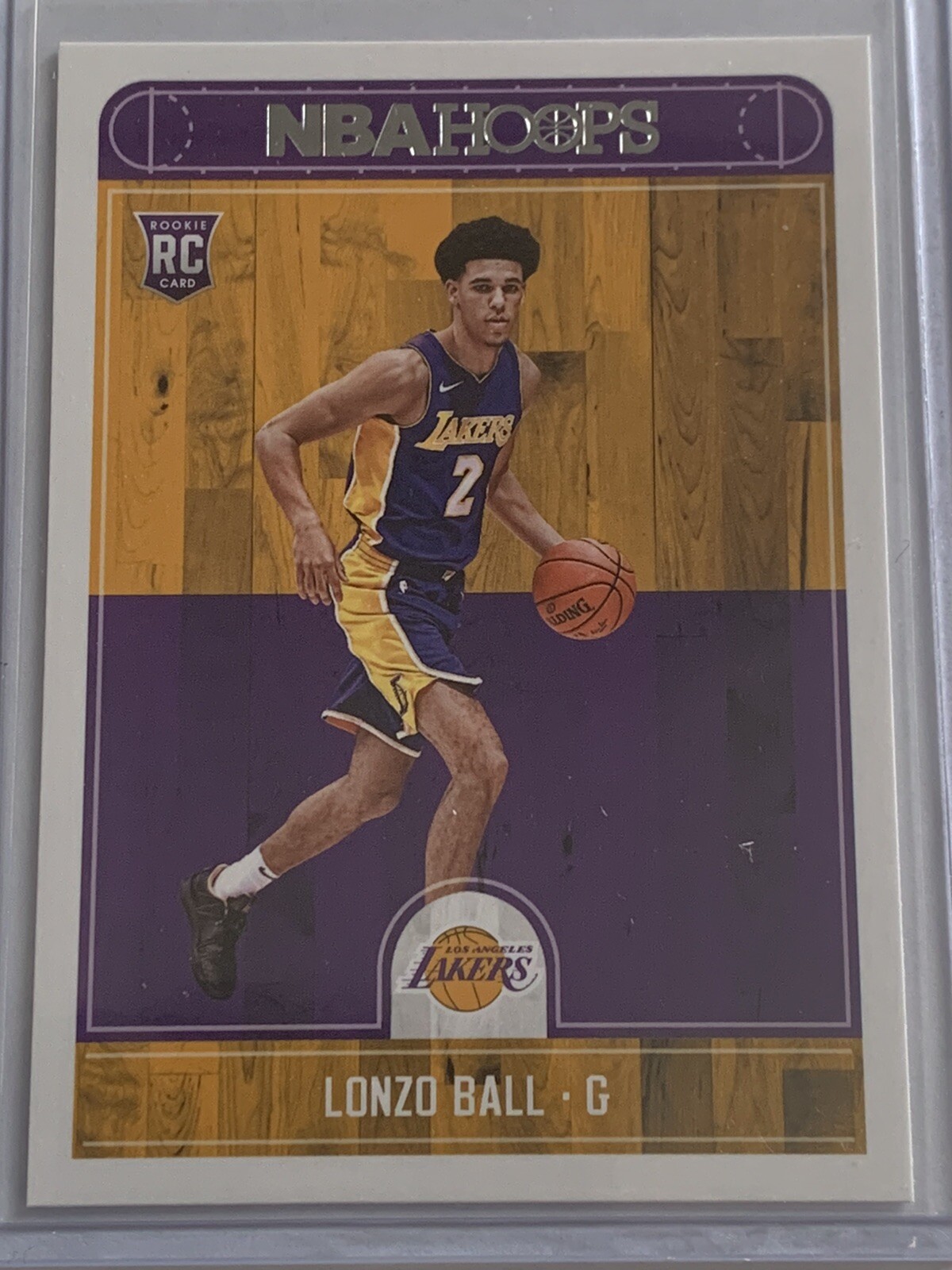 2017-18 Panini NBA Hoops Lonzo Ball Rookie #252 Chicago Bulls Lakers