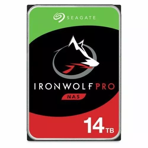 Seagate IronWolf Pro ST14000NE0008 14TB 7200RPM 3.5 SATA NAS HDD WARRANTY - Picture 1 of 4