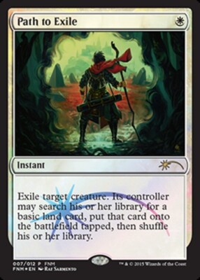 FNM Promos Path to Exile - Foil FNM 2015 x1 NM-Mint, English Magic Mtg M:tG