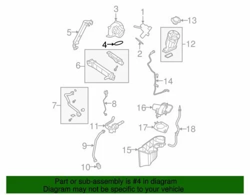 Junta de carcaça de válvula Super Duty Ford 2008-2010 F-250/F-350 fabricante de equipamento original 8C3Z-9J559-A - Imagem 2 de 3
