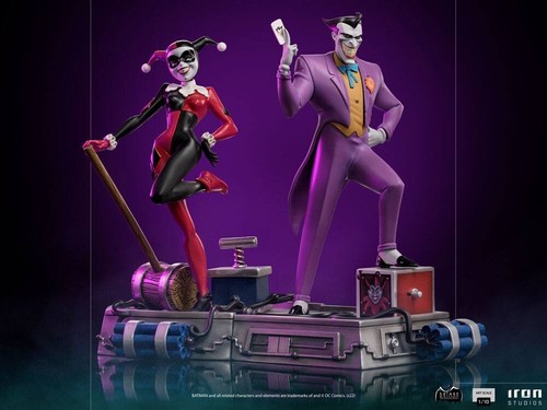 BATMAN ANIMATED 1992 STATUE HARLEY QUINN 20 cm IRON STUDIOS DISPO - Picture 8 of 9