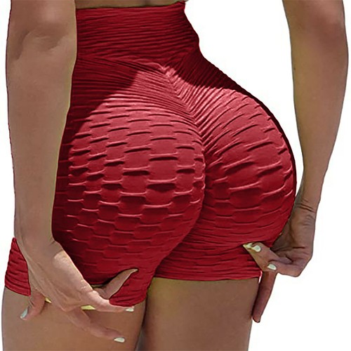 Women's High Waist Yoga Shorts Push Up Anti-Cellulite Gym Sports Hot Pants Fit - Picture 3 of 21