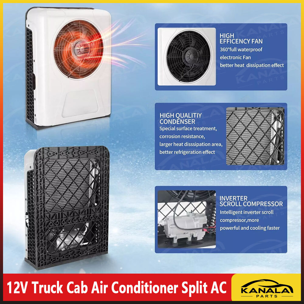 12000BTU 12V DC Rooftop RV Air Conditioner Truck Cab A/C Unit Cooling Universal