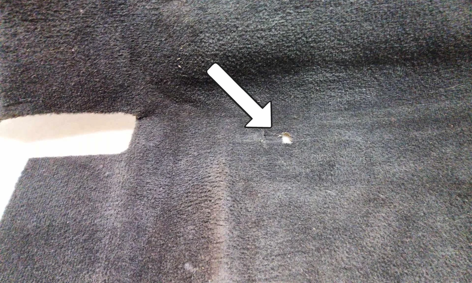 Juego de alfombras delanteras negras Jeep TJ Wrangler OEM (2) 2003 2004 2005 2006 161026 Foto 4 de 4