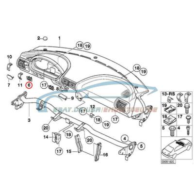 Original BMW 51457894012 - Blende Schalter RDC / NSL