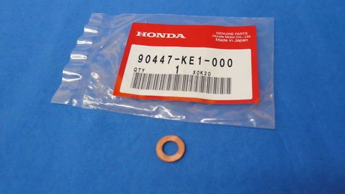 HONDA 250R CR250R OEM WATER PUMP 7MM SEALING WASHER CYLINDER ENGINE CASES BDT