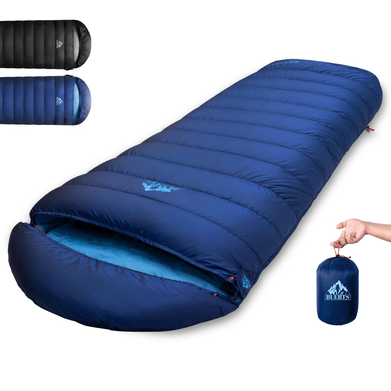 BUERTS Down Sleeping Bag for Adults. 680FP Ultralight Portable, Backpacking S...