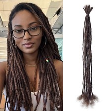 Human Hair Micro Locs Extensions 0.2cm Thin Dreadlocks Sister Locs Dreads 8-24"
