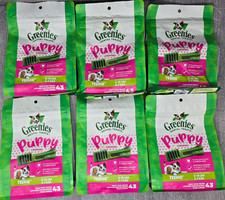 Greenies Dental Treats Puppy Teenie 6 Packs - 258 Total Treats - EXP 01/2027