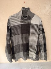 DKNY Gray Women s Turtle Neck Sweater- Size Medium Small Stains