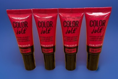 MAYBELLINE INTENSE LIP PAINT COLOUR JOLT 25 TALK BACK RED 0.21 Fl Oz Lot Of 4