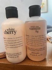 Philosophy Sweet Vanilla Fig Body Wash 6 Oz And 6 Oz Wild Cherry Body Wash