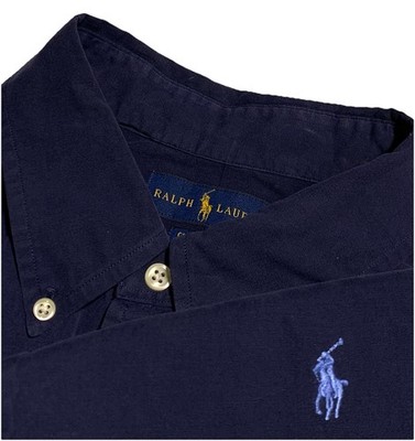 Polo Ralph Lauren Blue Long Sleeve Shirt Mens 2XlL Cotton Classic Fit