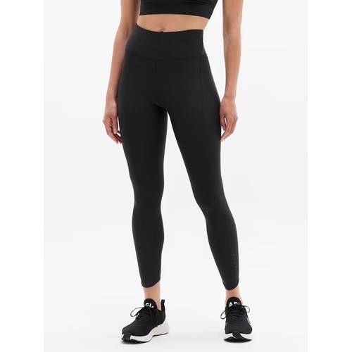 Athleta Pacesetter Tight Women S Black Ultra High Rise 7/8 Running Leggings