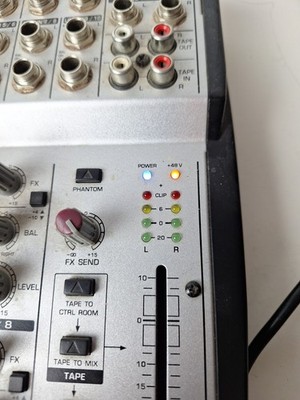 Behringer Eurorack UB1002 10 Input 2-Bus Mic/Line Mixer W/ Power