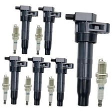 6 PCS Ignition Coil Pack Spark Plugs for Kia Hyundai 3.5L 3.5L 3.8L UF546