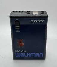 Vintage Sony AM/FM Walkman SRF-22W Belt clip Dual Outputs Listen With A Friend