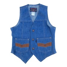 Vintage 70s Barnstormer Original BIG E Levis Denim Jean Vest