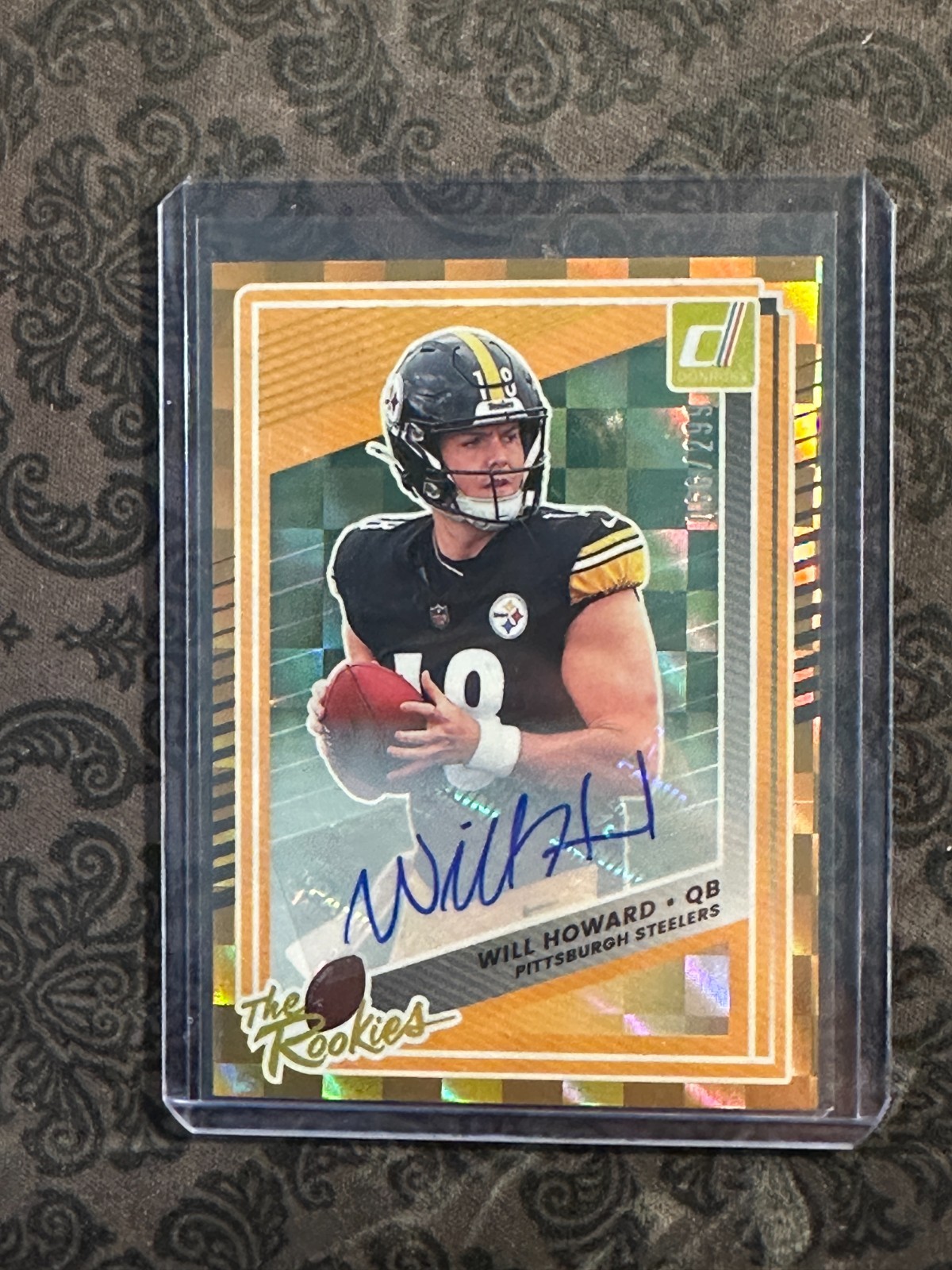 2025 DONRUSS WILL HOWARD THE ROOKIES AUTO ROOKIE CARD SP/299