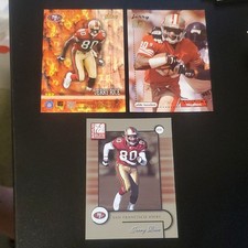 Jerry Rice 49ers  NFL Donruss Topps 3Card Lot