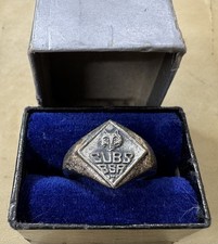 Vintage Sterling Silver CUBS Boy Cub Scouts of America BSA Ring