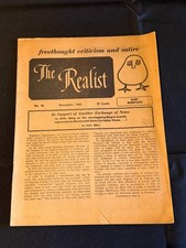 The Realist #46 December 1963 Peter Edler Vtg Magazine