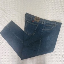 Wrangler Men Five Star Premium Denim Regular Fit Dark Stonewash, Size 44x32