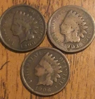 1906x2, 1903  Get (3) VG Indian Cents Get These Actual Penny’s Nice Coins Q014