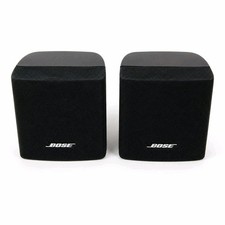 Bose Acoustimass Single Cube Satellite Speakers Pair Black Home Theater Wired