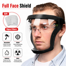 Full Face Super Protective Mask Anti-fog Shield Safety Transparent Head Cover