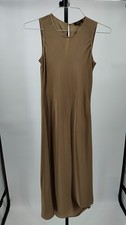 Quince Women Washable Stretch Silk Tank Midi Dress Dogwood XS