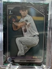 Bowman 2024 Draft Brody Brecht Rockies Rookie Chrome Green Grass /125 #BDC-39