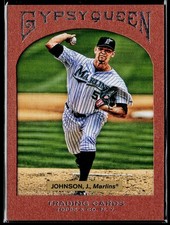 2011 Topps Gypsy Queen Josh Johnson Framed Paper #91 SN Florida Marlins BASEBALL
