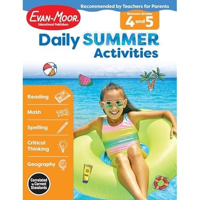 Daily Summer Activities: Moving from 4th Grade to 5th G - Paperback NEW Publishe