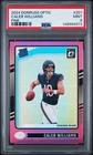 2024 Donruss Optic Caleb Williams Pink Prizm Rated Rookie #201 PSA 9 Mint