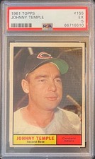 1961 Topps - Johnny Temple #155 PSA 5