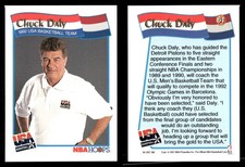 1991 Hoops McDonald's Chuck Daly #61 HOF CO Coach USA Dream Team NBA Basketball