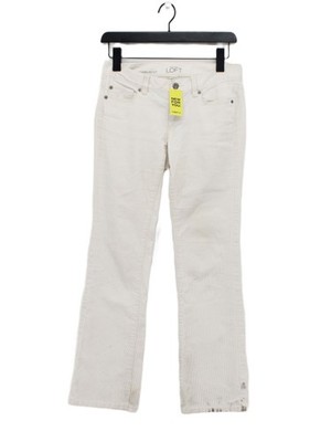Loft Damen Jeans W 28 in Creme Baumwolle mit Elasthan Straight