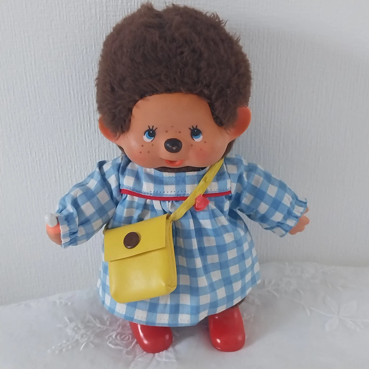 Peluche Kiki le singe fruit pomme verte Monchhichi - Le petit Souk