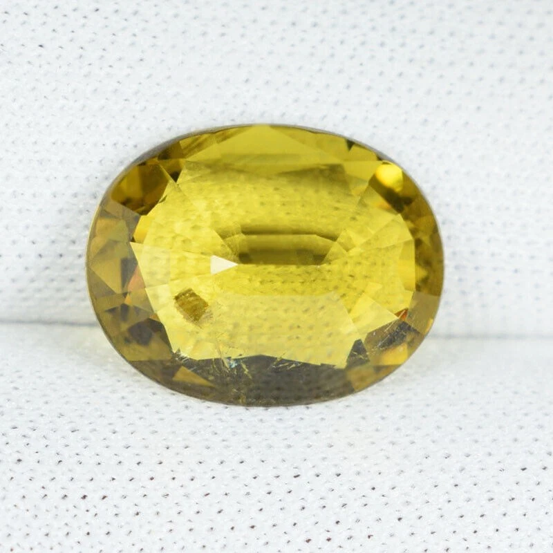 Granate andradita grosular natural amarillo miel marrón certificado 3,65 ct wr Foto 3 de 3