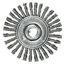 Full Cable Twist Knot Wheel, 6 D x 1/2 W, .023 in Carbon Steel, 10,000 rpm