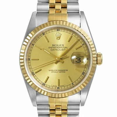ROLEX Datejust 16233 Gehäusegröße 36mm x 36mm Herrenuhr gebraucht #513804
