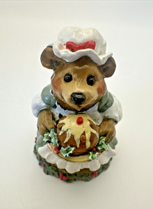 Wee Forest Folk "Plum Pudding!" BB-9 Annette Petersen 1997 Green Polka Dot WFF