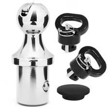 60618 Gooseneck Hitch Ball Kit - 2 5/16 Inch Puck System Ball for Truck Bed w...
