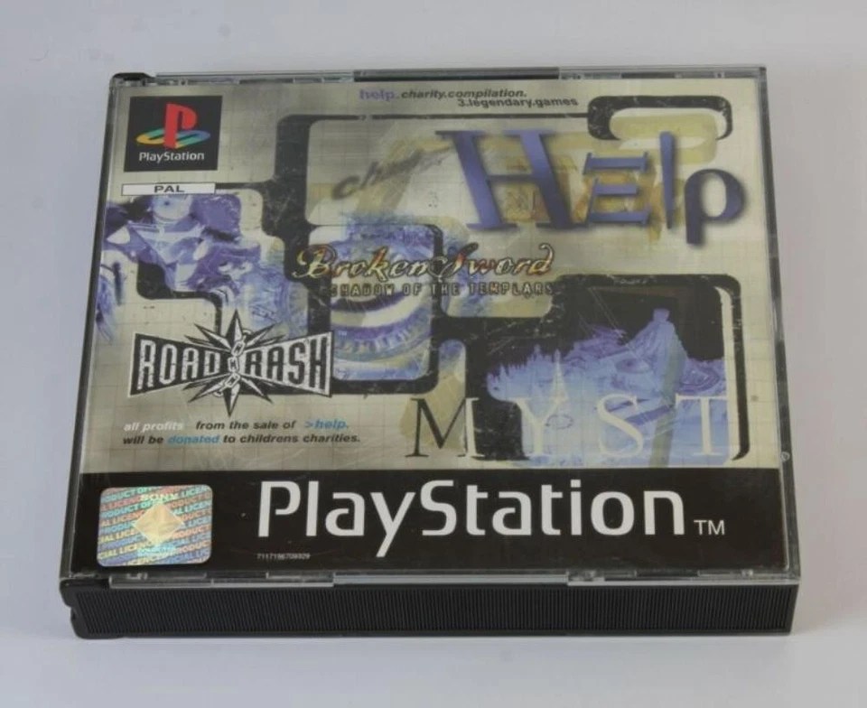 Broken Sword/Myst/Road Rashz (Sony PlayStation 1 1996) Video Game Amazing Value - Image 1 of 1