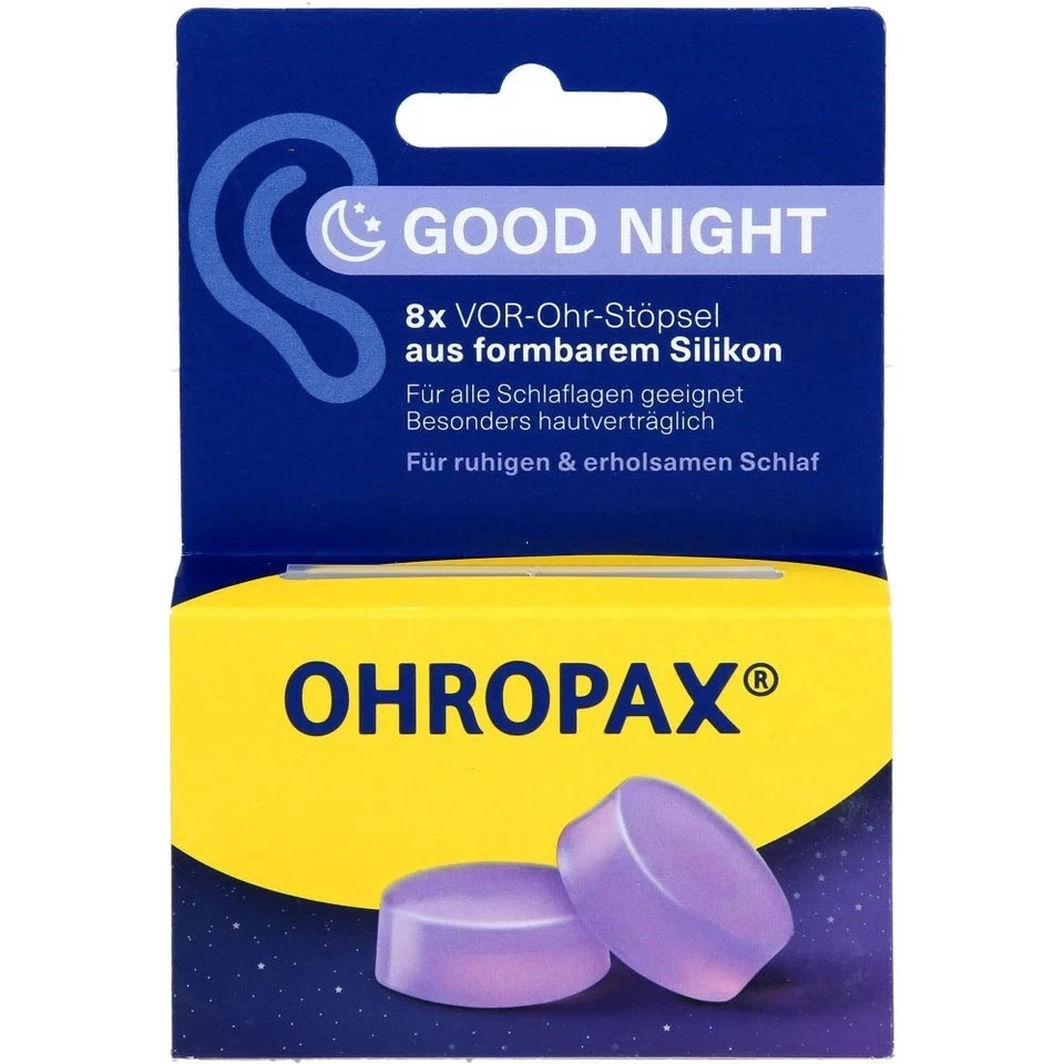 OHROPAX GMBH OHROPAX Good Night Silikon Vor-Ohr Stöpsel 8 St PZN 19412656