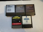 5 Atari 400 800 XL Game Lot Defender Galaxian Pole Position K-razy Shoot-out