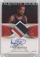 2006 Upper Deck Exquisite Collection Rookie /225 Marcus Williams Patch Auto 2d0